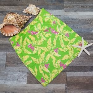 COTTON CONNECTION Tropical Orchid Mini Skirt Sz 10 NWOT